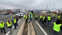 La protesta agraria continúa este miércoles en Burgos con cortes alternos del tráfico en la A-1.