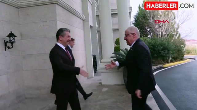 Milli Savunma Bakanı Yaşar Güler, IKBY Başbakanı Mesrur Barzani ile görüştü