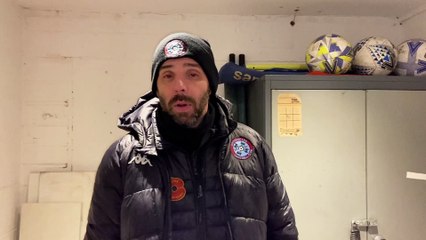 Badshot Lea manager Gavin Smith post-Chertsey Town