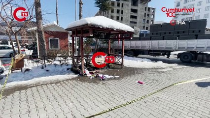 Minibüs durağında şüpheli çanta paniği!