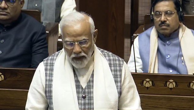 प्रधानमंत्री नरेंद्र मोदी ने राज्यसभा में राष्ट्रपति के अभिभाषण पर धन्यवाद प्रस्ताव का जवाब दिया