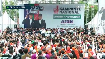 [FULL] Orasi Politik Anies Kampanye Akbar di Samarinda, hingga Bacakan Spanduk Pendukung