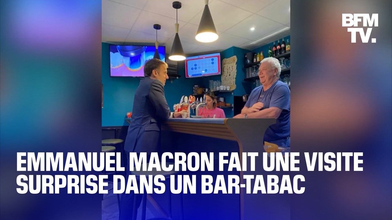 "C'était inattendu": Marcel Gauffre réagit à la visite surprise d'Emmanuel Macron dans son bar-tabac du Doubs