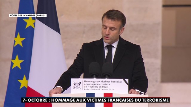 Emmanuel Macron : «Ceux qui tuent par haine trouveront toujours face à eux, ceux qui sont prêts à mourir par amour»