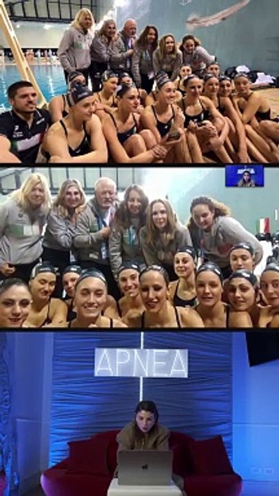 La coreografia della Nazionale italiana di nuoto artistico per Apnea di Emma