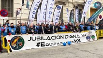 Policías y guardias civiles protestan contra la amnistía en Madrid Es una mentira detrás de otra