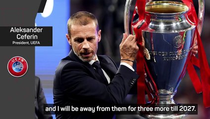 UEFA president Ceferin won't run for re-election in 2027
