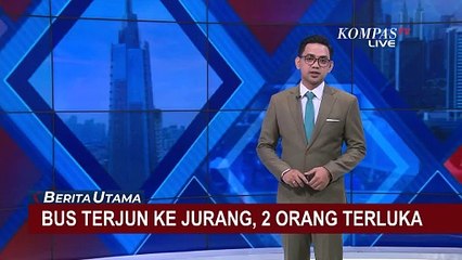 Download Video: Gara-Gara Sopir Ngantuk, Bus Terjun ke Jurang Sedalam 20 Meter di Cianjur