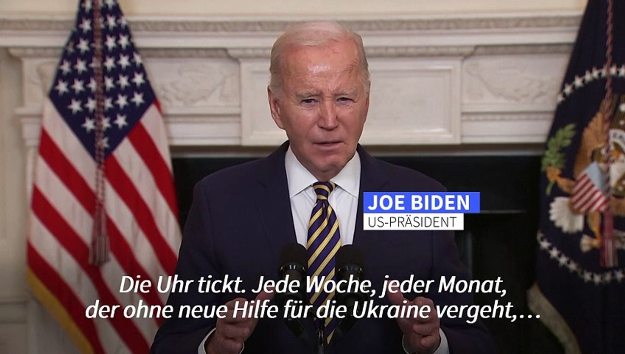 Biden: Die Uhr tickt für die Ukraine
