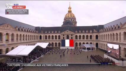 La Marseillaise entonnée aux Invalides en hommage aux victimes françaises du 7-Octobre