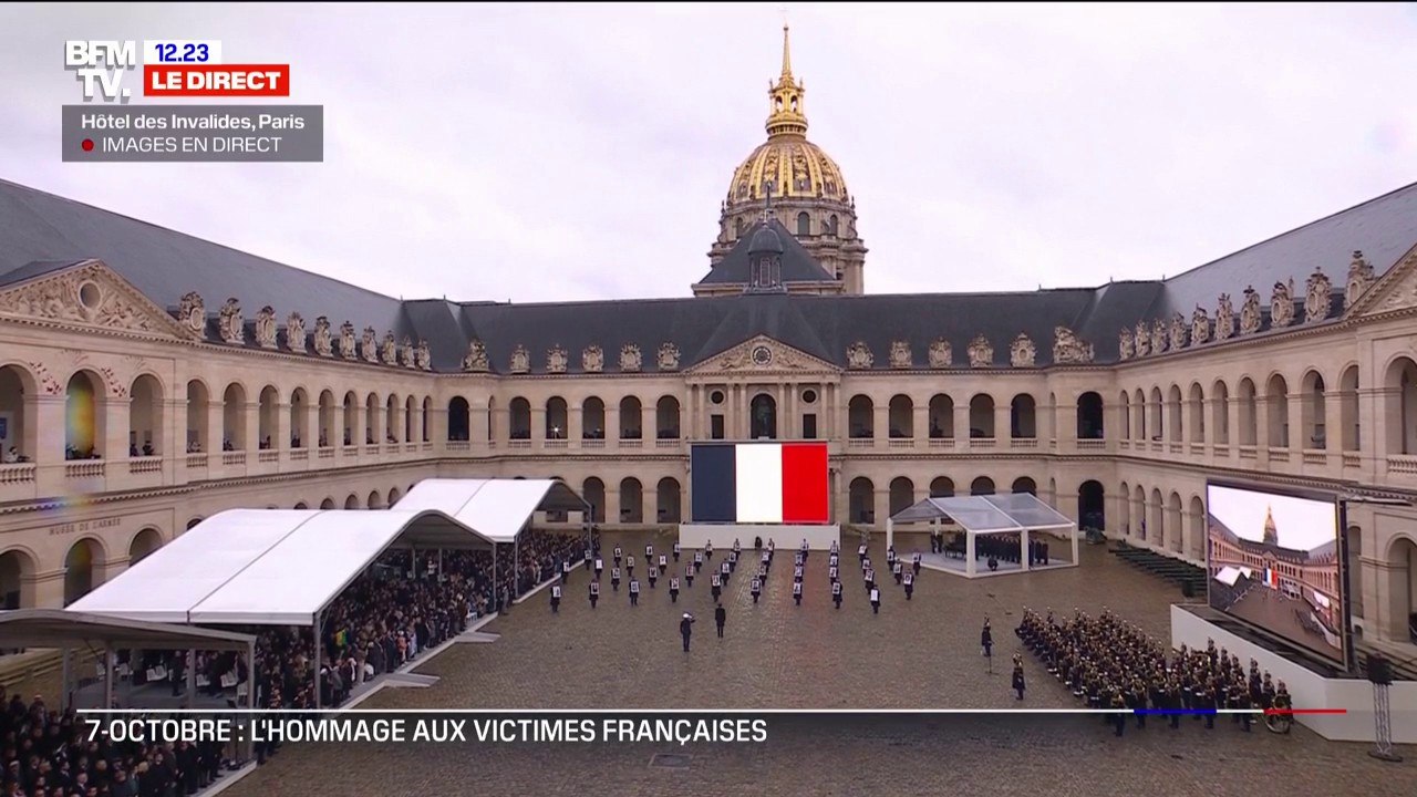 La Marseillaise entonnée aux Invalides en hommage aux victimes françaises du 7-Octobre