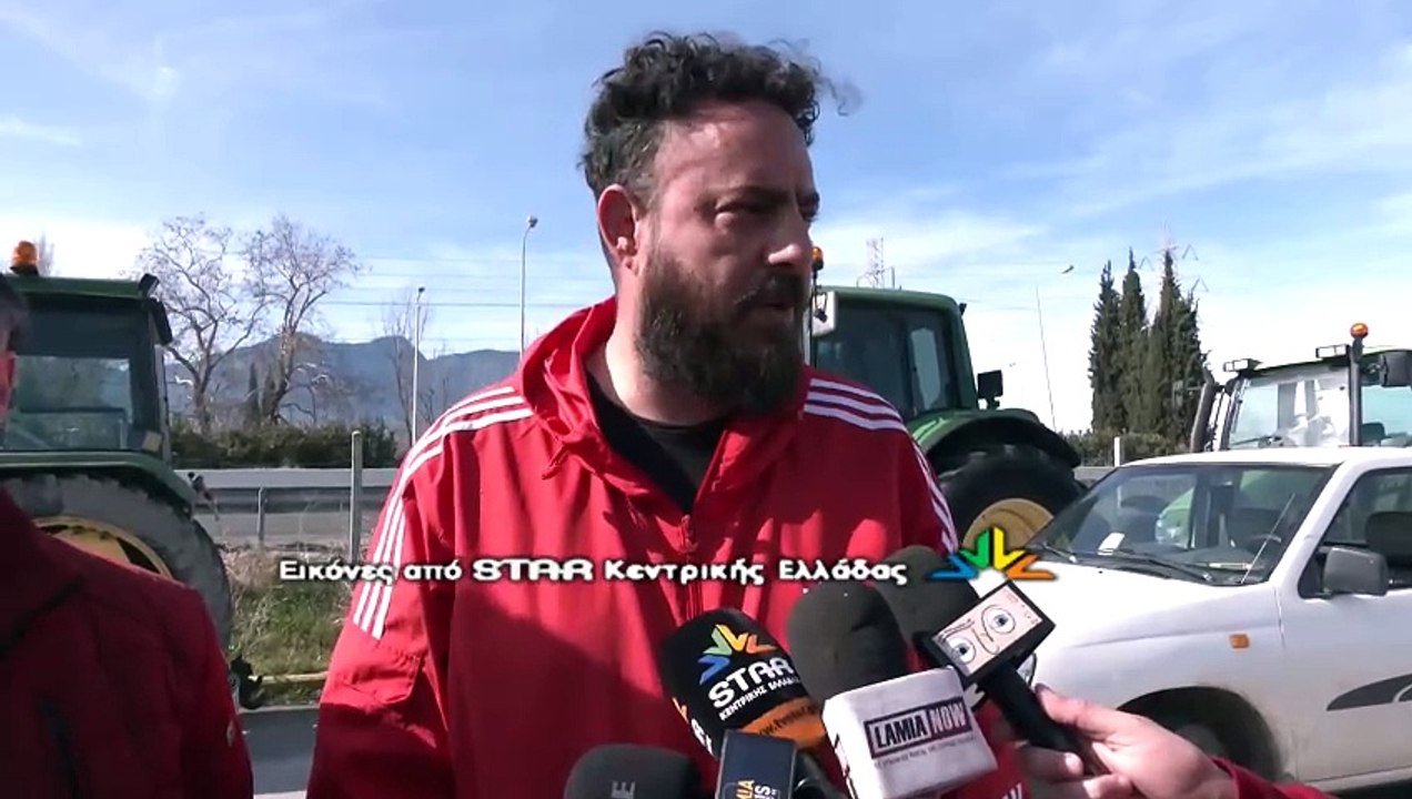 Μπλόκο στην εθνική οδό από τους αγρότες της Ανθήλης.