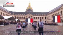 Hommage aux victimes françaises de l’attaque du 7 octobre: la sortie des portraits de la cour des Invalides