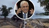 Grabaron el helicóptero de Sebastián Piñera, justo antes del accidente