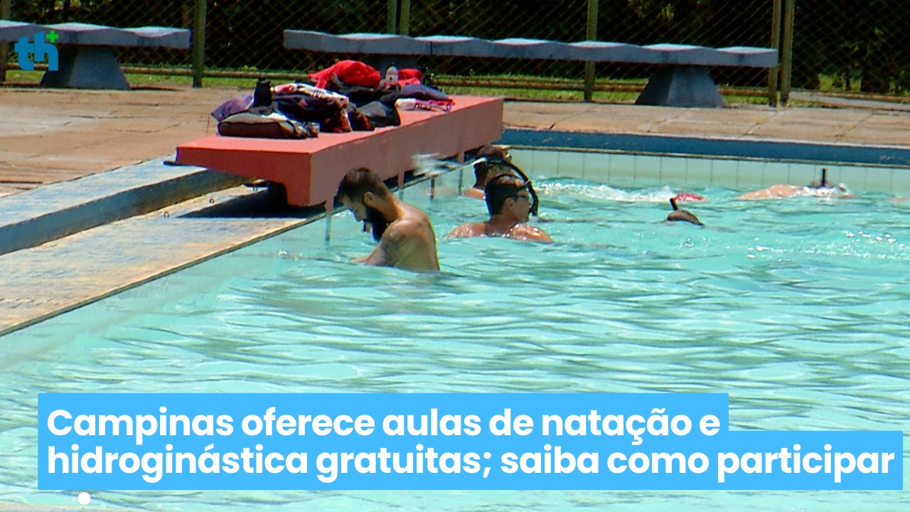 Campinas oferece aulas de natação e hidroginástica gratuitas; saiba como participar