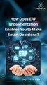 How Does ERP Implementation Enables You to Make Smart Decisions? #ERPImplementation #erp #HiddenBrains