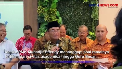 Ramai Kritikan Civitas Academica dan Guru Besar, Menko PMK: Kritikan Harus Dihormati