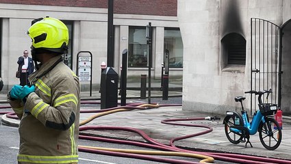 Watch: Smoke pours out of building next to Old Bailey as ‘explosions’ heard