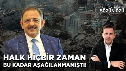 HALK HİÇBİR ZAMAN BU KADAR AŞAĞILANMAMIŞTI! ÖZHASEKİ: “İYİ Kİ EVİM YIKILDI” DİYORLARMIŞ…