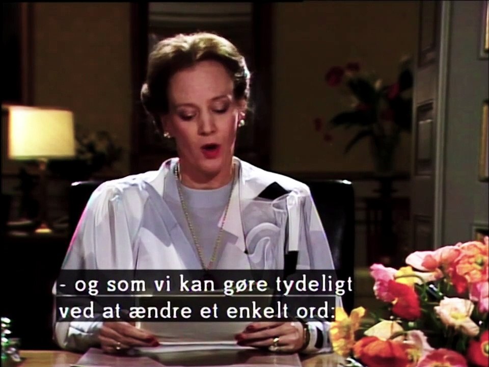 Dronningens Nytårstale - Hendes Majestæt Dronning Margrethe |1985| DRTV