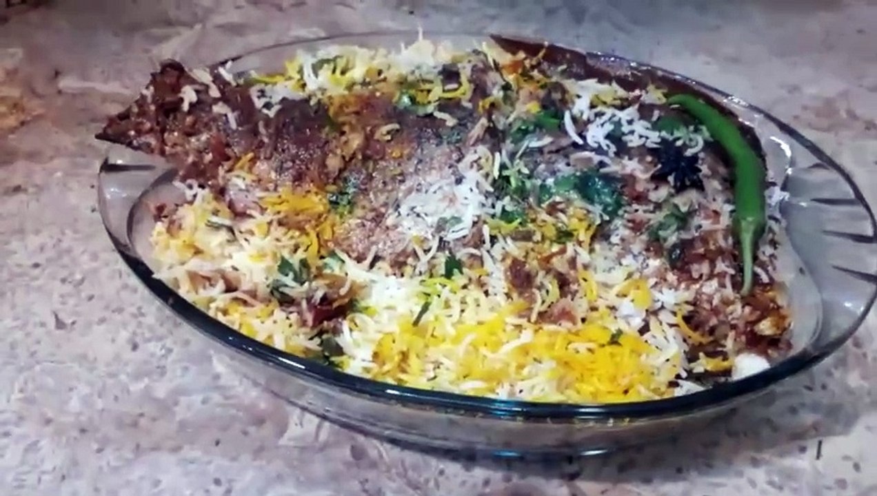Fish biryani recipe by cooking shooking pakistan     ( fish biryani easy and simple recipe )