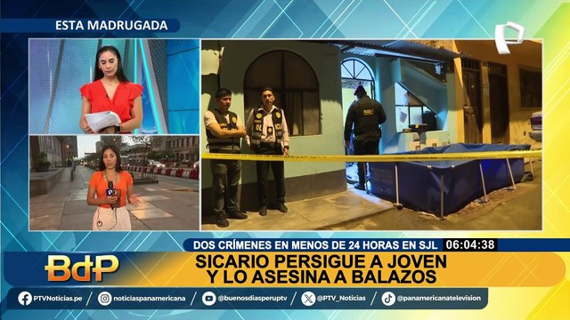 Dos crímenes en menos de 24 horas en SJL: Sicario persigue a joven y lo asesina a balazos
