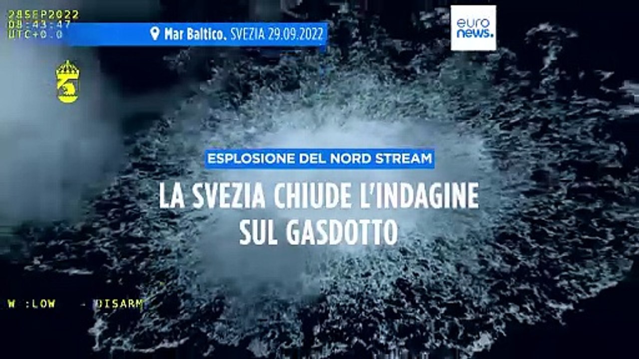 La Svezia chiude l'indagine sul sabotaggio del gasdotto Nord Stream