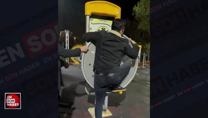 Erkek arkadaş grubu bir araya gelince olanlar kamerada