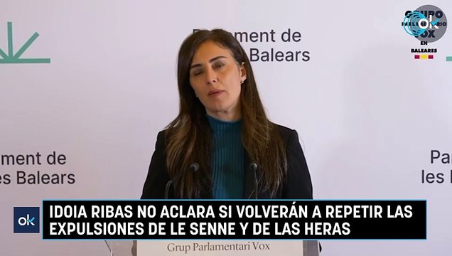Idoia Ribas no aclara si volverán a repetir las expulsiones de Le Senne y De las Heras