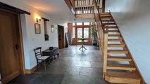 Rural barn conversion for sale with farmhouse, cider mill and wildlife pond