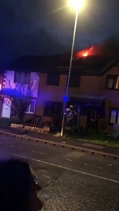 UFO captured on camera during Lancashire house fire