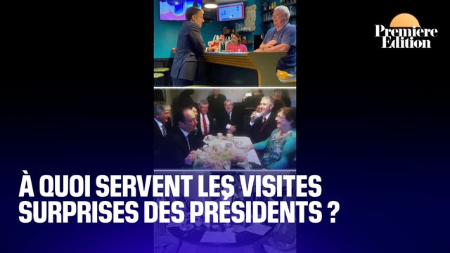 La visite surprise plutôt réussie d'Emmanuel Macron dans un bar-tabac du Doubs