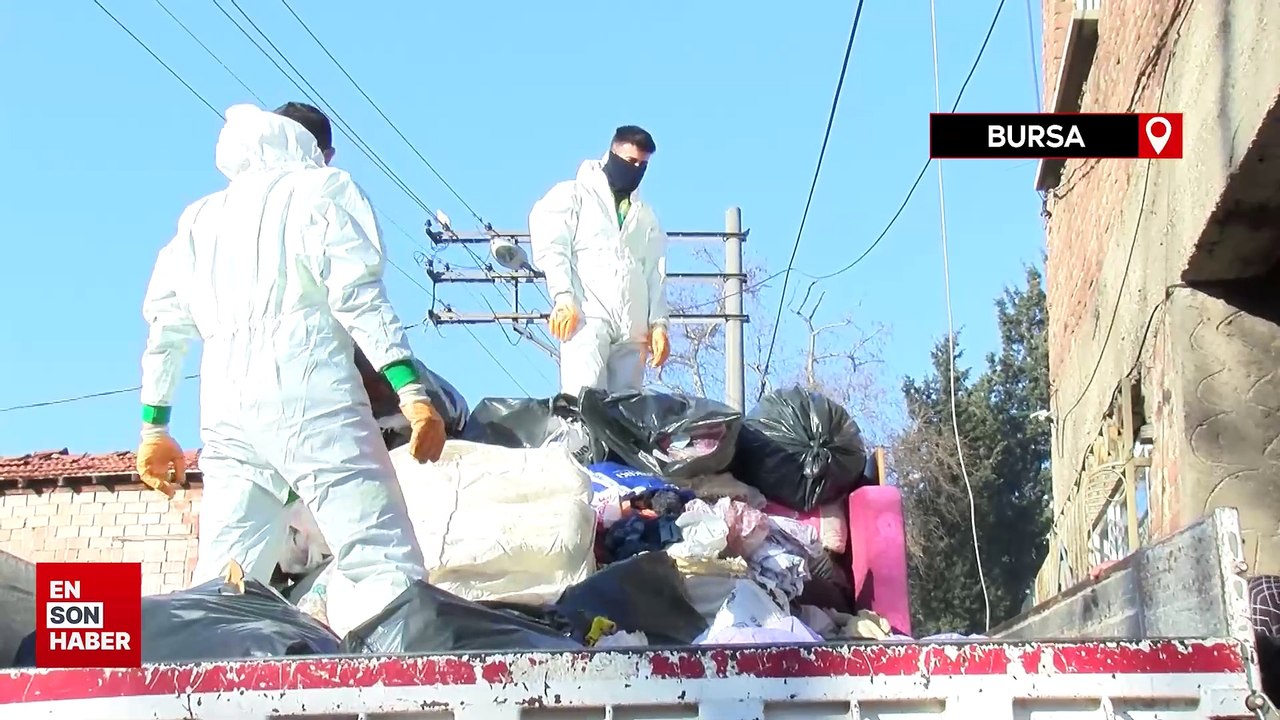 Bursa'da evden bir kamyon çöp çıktı: Her şeyimi alıyorsunuz
