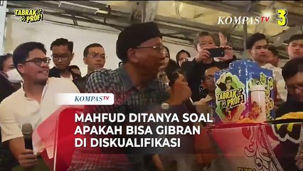 Saat Mahfud MD Ditanya Apakah Gibran Bisa Didiskualifikasi Usai Ketua KPU Langgar Etik?