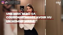 Une Miss contrainte de rendre sa couronne à cause de sa liaison avec un homme marié