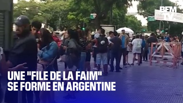 Argentine: plusieurs centaines de personnes forment une file de la faim