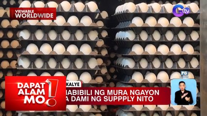 Itlog, mabibili sa murang halaga dahil sa maraming suplay nito! | Dapat Alam Mo!