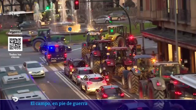 Vean cómo TVE relaciona la tractorada con la extrema derecha