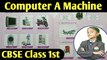 Computer a smart machine, Computer a Machine class 1, use of computer for class 1  @amritanchalstudy