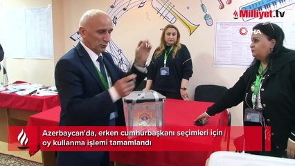 Azerbaycan’da oy verme işlemi sona erdi
