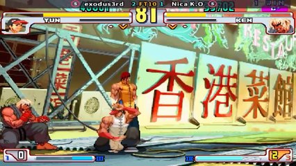 exodus3rd vs Nica K.O - Street Fighter III 3rd Strike_ Fight for the Future -  FT10