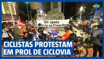 Ciclistas fazem protesto em prol da ciclovia da Afonso Penna