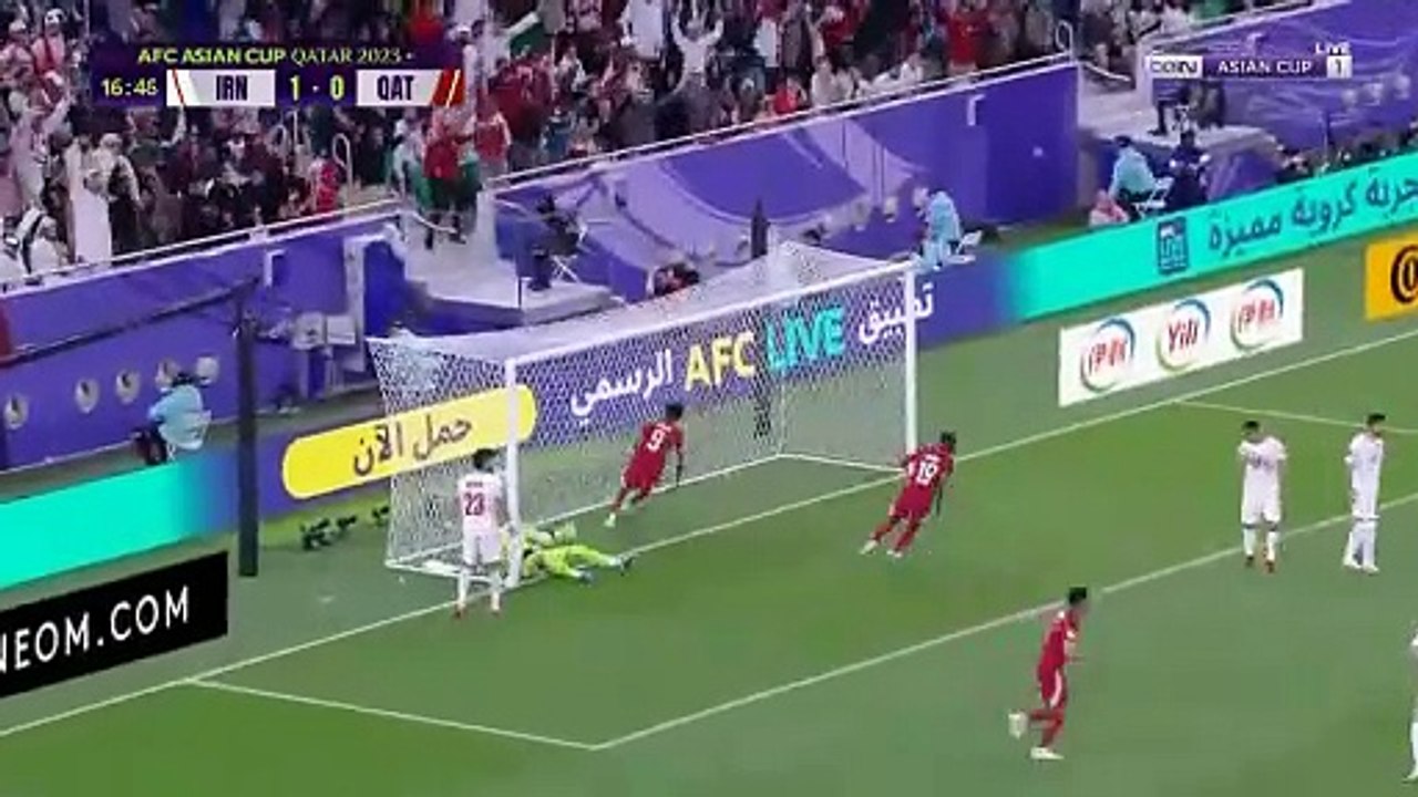 اهداف مباراة قطر وايران (3-2) نصف نهائي كأس اسيا