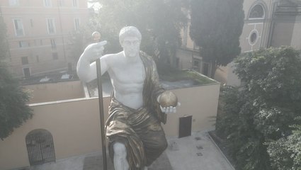 Watch: 13m reconstructed statue of emperor to tower over Rome again