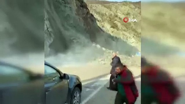 Heyelana aldırış etmedi! Son anda kurtuldu