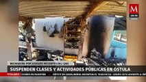 Por ataques del Cártel Jalisco Nueva Generación, suspenden clases en Michoacán