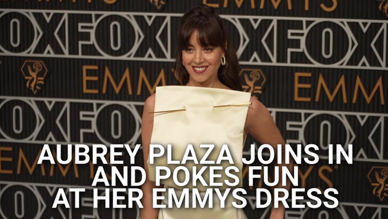Aubrey Plaza Has Seen The Viral Memes About Her Emmys Dress, And She