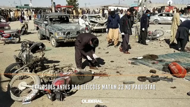 Explosões antes das eleições matam 22 no Paquistão