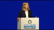 Meloni: World Skate Games evento importante per i giovani