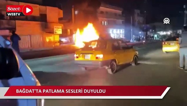 Irak'ın başkenti Bağdat'ta patlama sesleri duyuldu